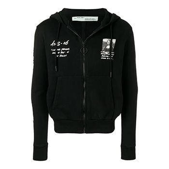 Off-White SS19 Zipper Mens Logo Mona Lisa Sweater OMBE001S190030051020