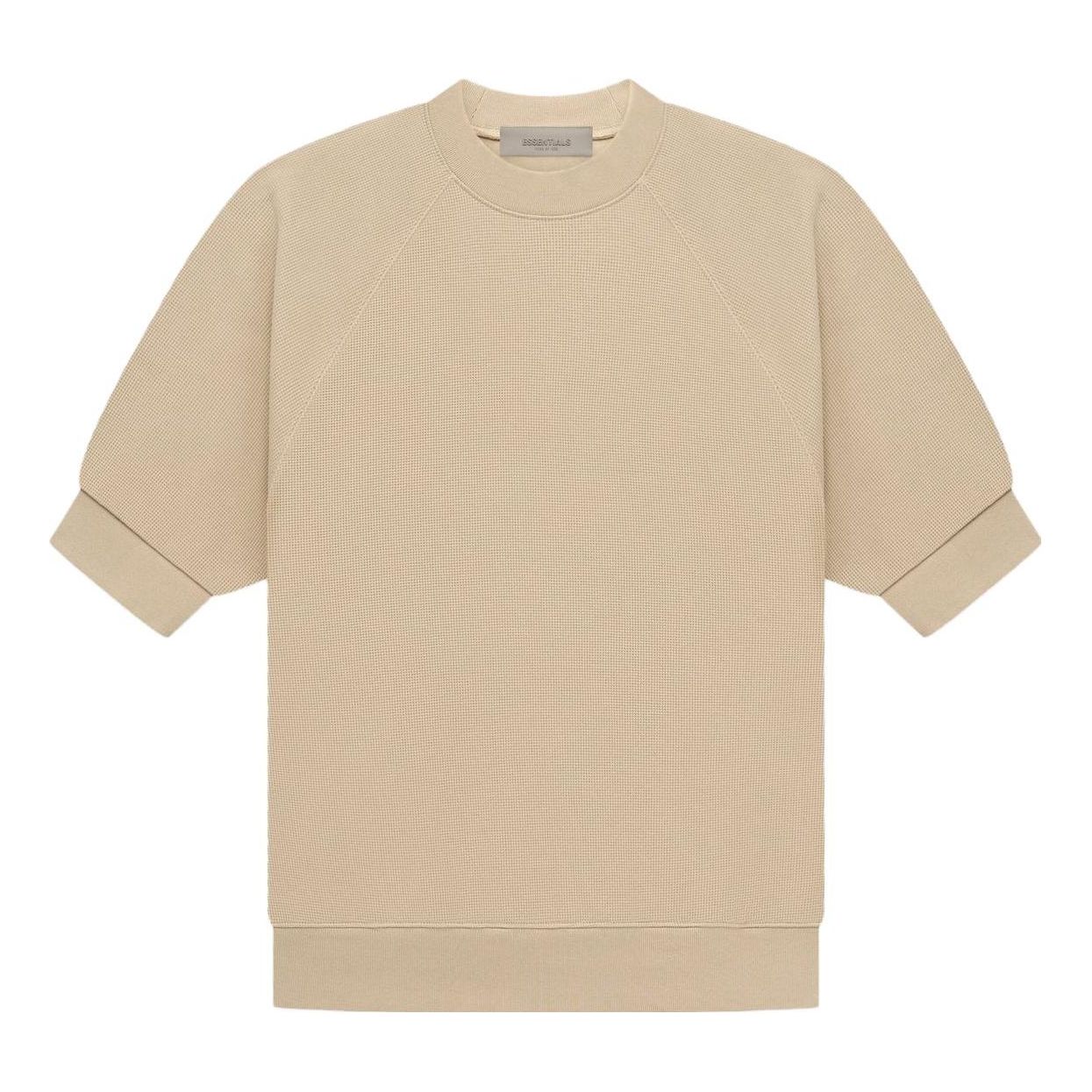 Fear of God Essentials SS23 Ss Waffle Sweatshirt 'Sand' FOG-SS23-052