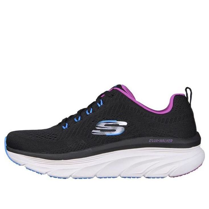 (WMNS) Skechers DLux Walker 149368-BKPR