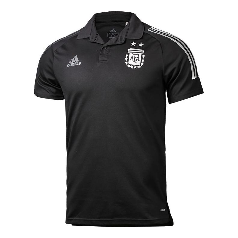 adidas National Team Short Sleeve Polo Shirt Black FH8592