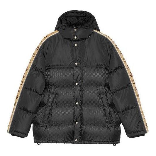 Gucci GG Nylon Jacquard Padded Coat 'Black' 598725-Z8AFZ-1043