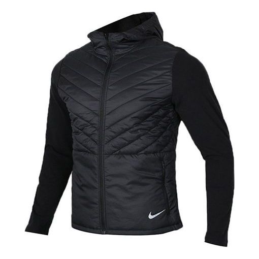 Nike Woven hooded Stay Warm Casual Sports Jacket Black CJ5475-010