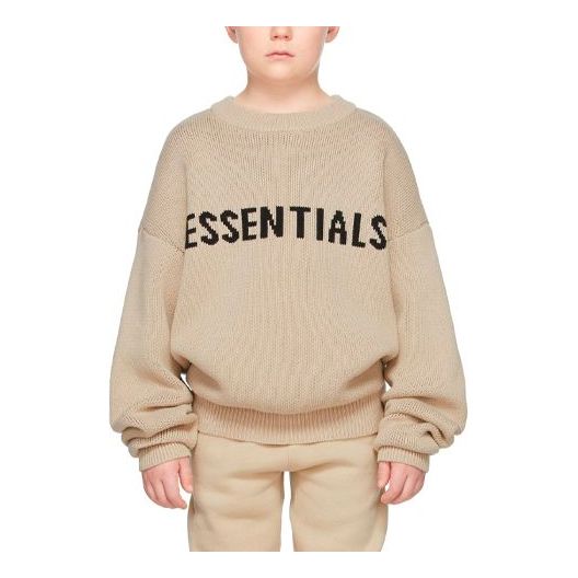 (GS) Fear of God Essentials FW21 Beige/Linen Pullover Sweater FOG-FW21-137