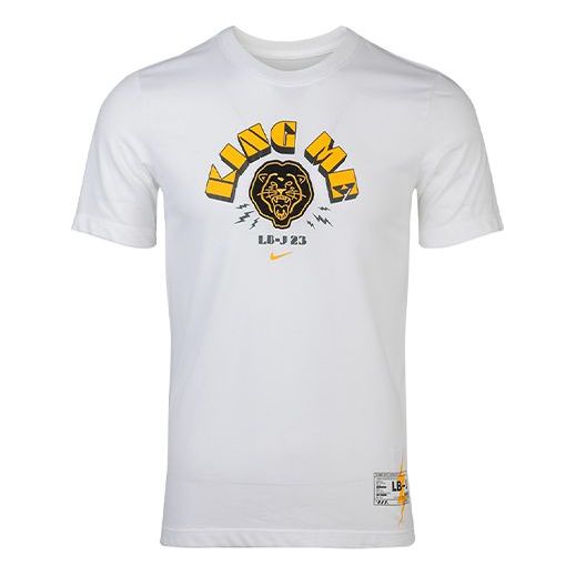Nike logo Printing Casual Sports Round Neck Short Sleeve White CD1123-100