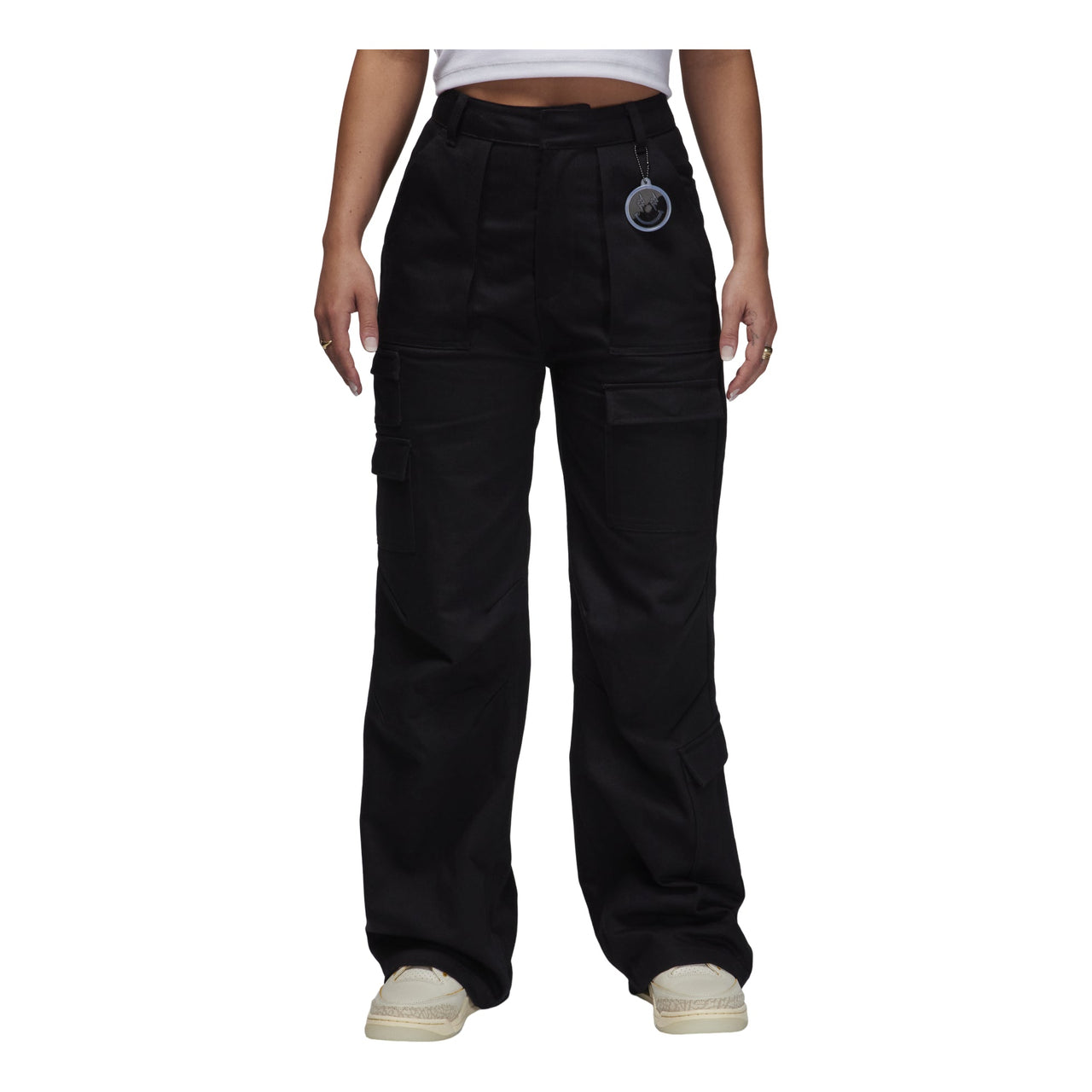 (WMNS) Air Jordan x J Balvin Woven Pants Asia Sizing 'Black' FJ6150-010