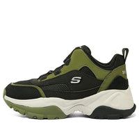 (GS) Skechers Sport Shoes 'Olive Black' 402247L-BKOL