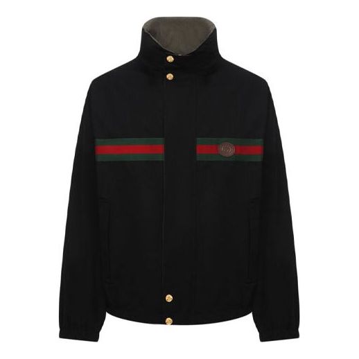 Gucci Reversible Cotton Nylon Jacket 'Black Military Green' 639277-Z8AJT-1043