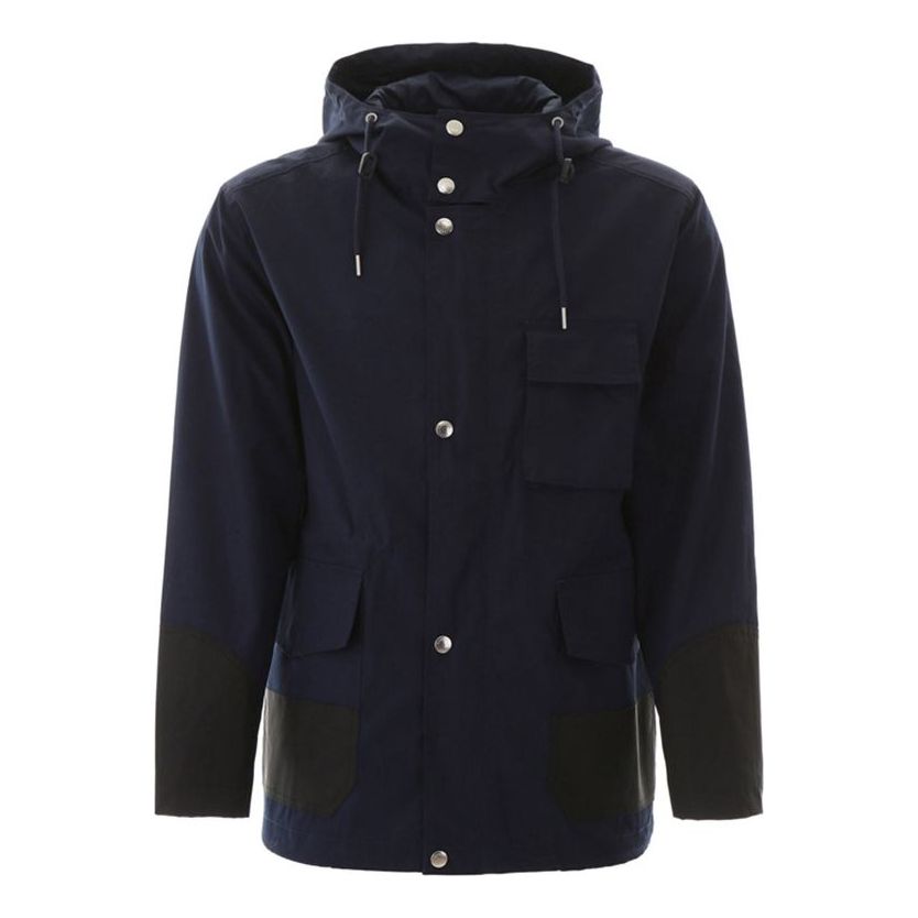 Men's KENZO Alphabet Logo Pattern Jacket Navy Blue FA55OU2221NF-77