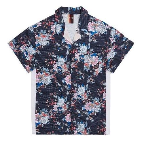 KITH Floral Panel Camp Shirt 'Navy Multi' KH3658-102