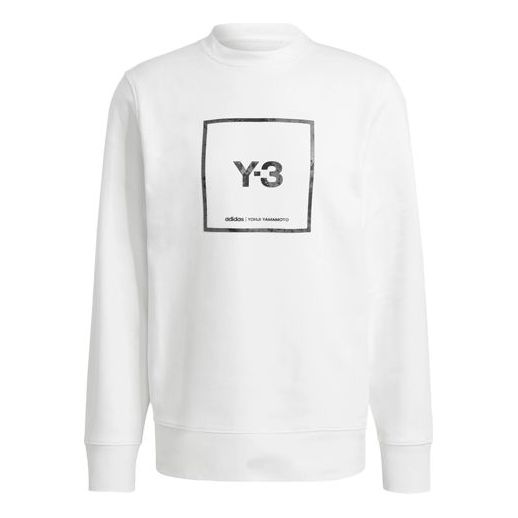Y-3 Unisex SS21 Logo Printing Sweatshirt White GV6058