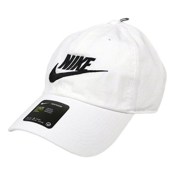 Nike H86 Futura washed cap 'White Black' CI2654-100