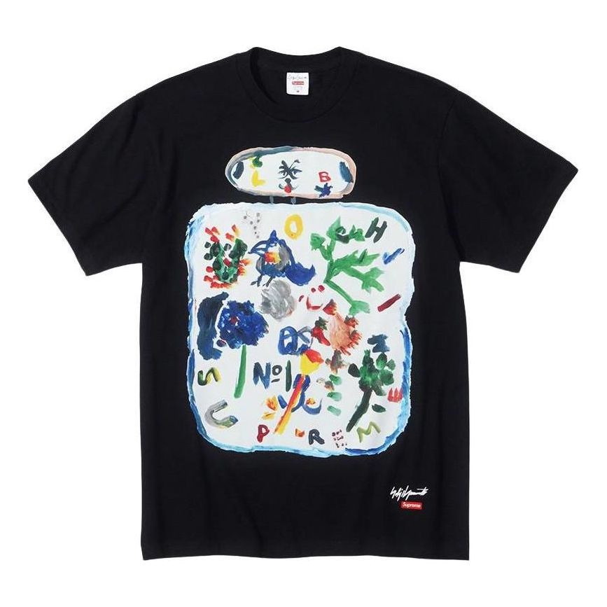 Supreme FW22 Week 4 Supreme x Yohji Yamamoto Paint tee T SUP-FW22-298-BLK
