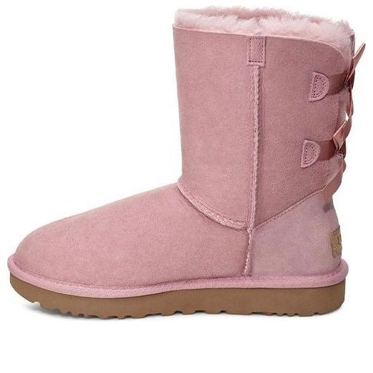 (WMNS) UGG Bailey Bow II 2.0 Fleece Lined Pink 1016225-PCRY