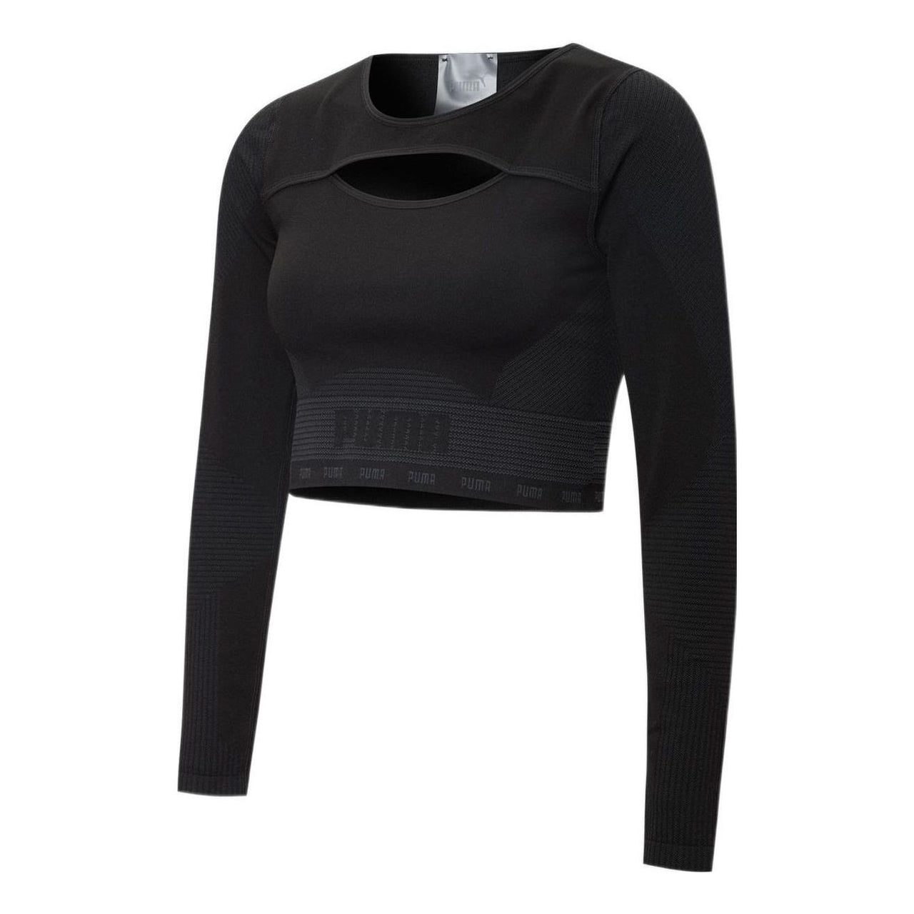 (WMNS) PUMA FormKnit Seamless Long Sleeves Training Top 'Black' 521667-01