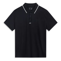 Li-Ning Sports Style Polo Shirt 'Black White' APLT097-2