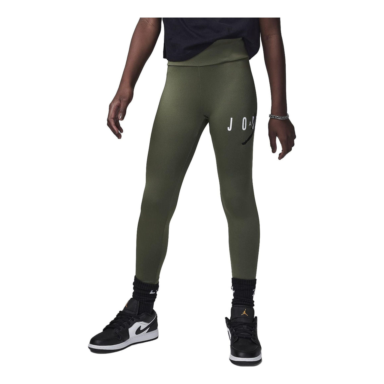 (GS) Air Jordan Jumpman Sustainable Leggings 'Olivegreen' 45B913-EF9