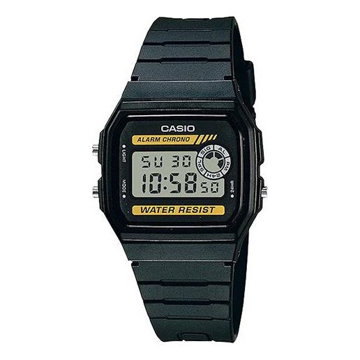 CASIO Quartz Waterproof Sports Unisex Mens Black/Yellow Digital F-94WA-9G