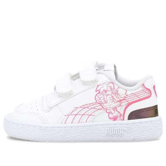 (TD) SEGA x PUMA Ralph Sampson Leisure Sneakers White 'Pink Blue' 373790-02