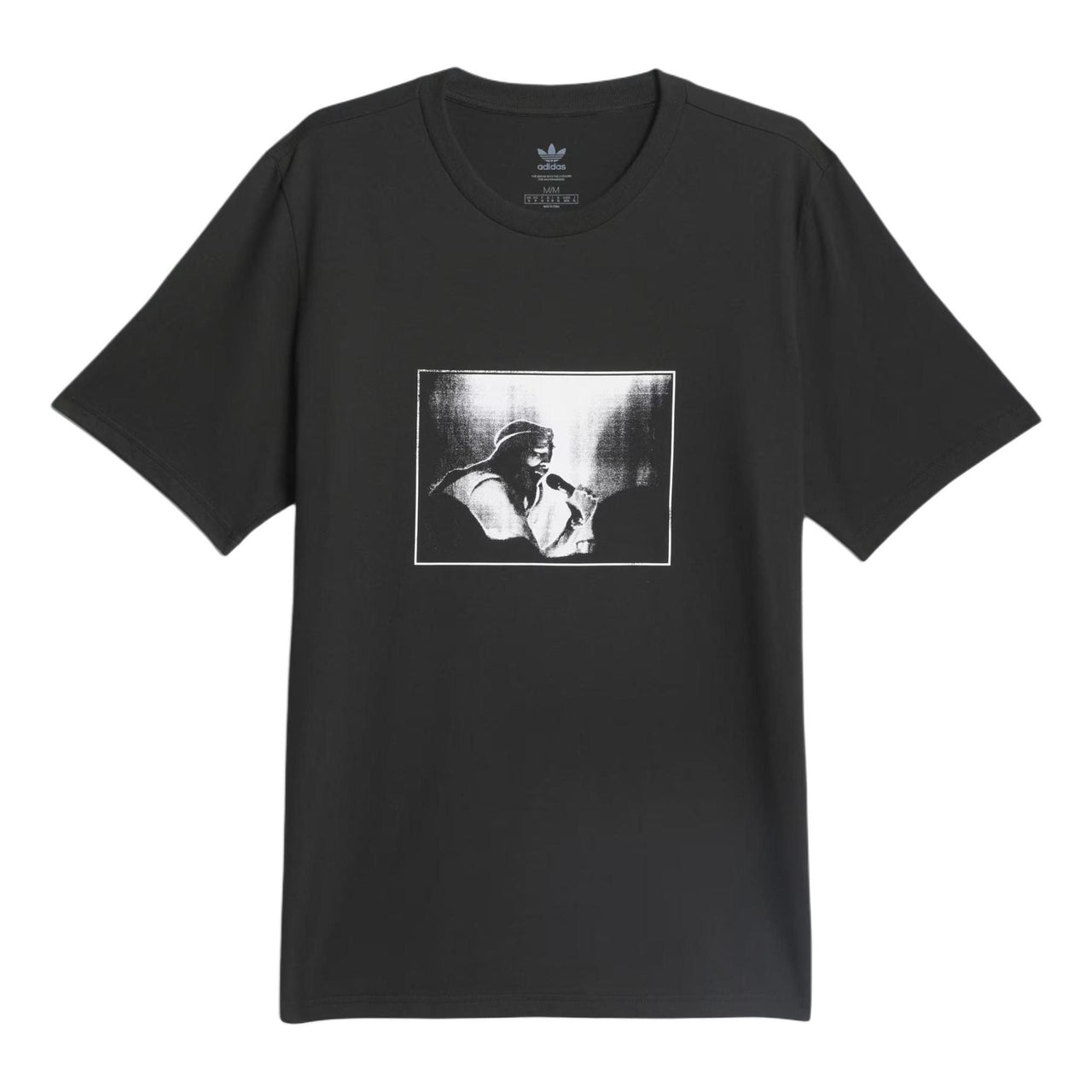 adidas Nora Graphic T-shirt Asia Sizing 'Black White' IU0085