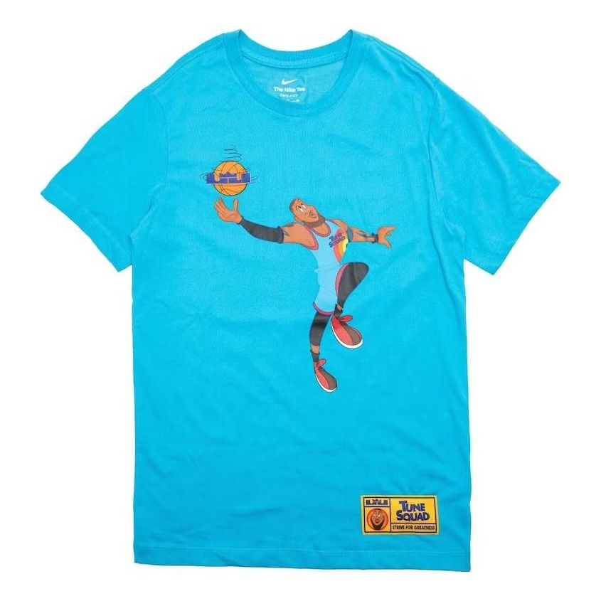 Nike LeBron x Space Jam A Legacy Tune Squad T-Shirt 'Light Blue Fury' DH3831-434