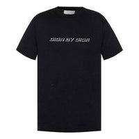 DIOR Homme Embroidered Logo Printing Short Sleeve Black 863J611K0910-980