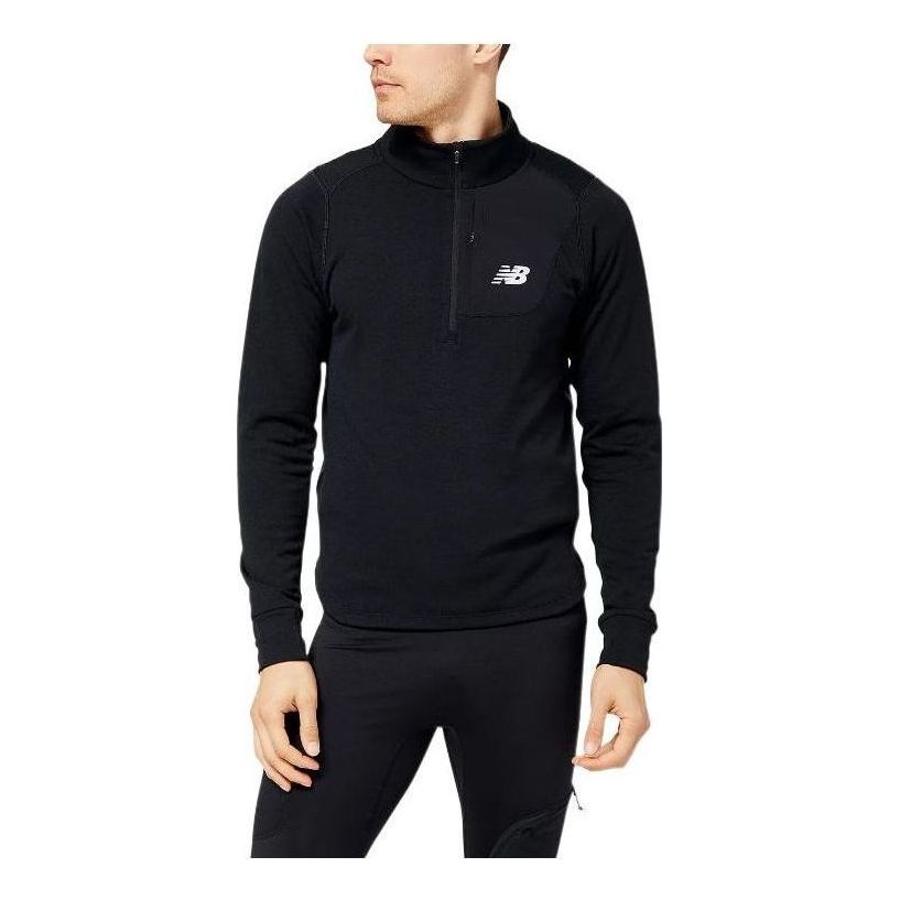 New Balance Heat Grid Half Zip Top 'Black' MT23252-BK