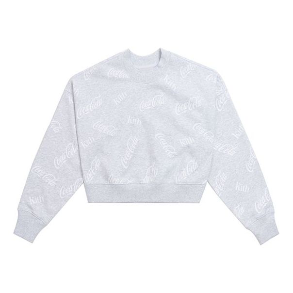 KITH x Coca Cola Crossover Full Print Short Round Neck Gray KHW2135-105