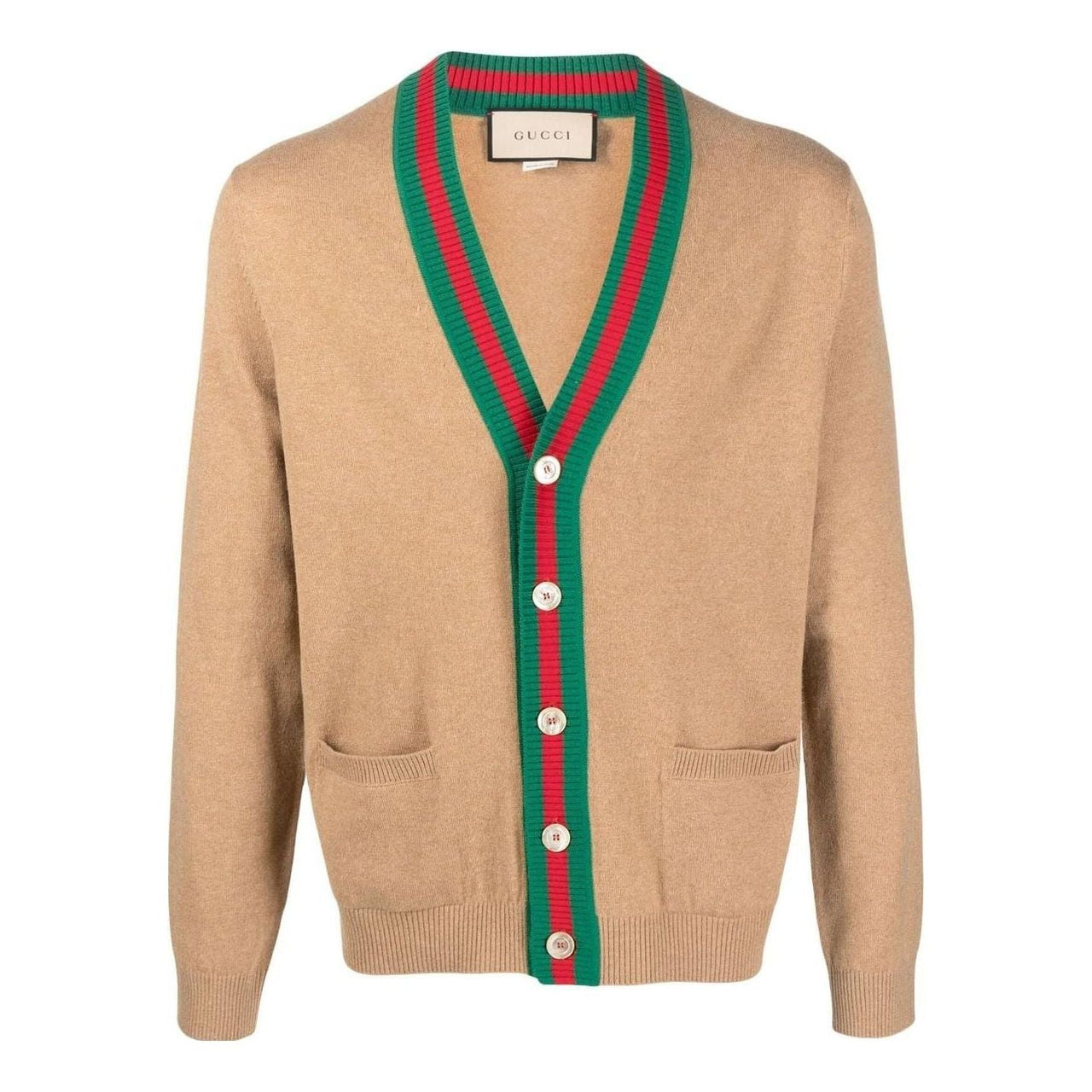 Gucci Cashmere Cardigan 'Camel' 716342-XKCQC-2602
