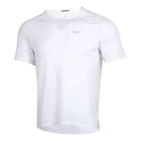 Nike Rise 365 Sports Running Short-sleeve Tee Men White CJ5421-100