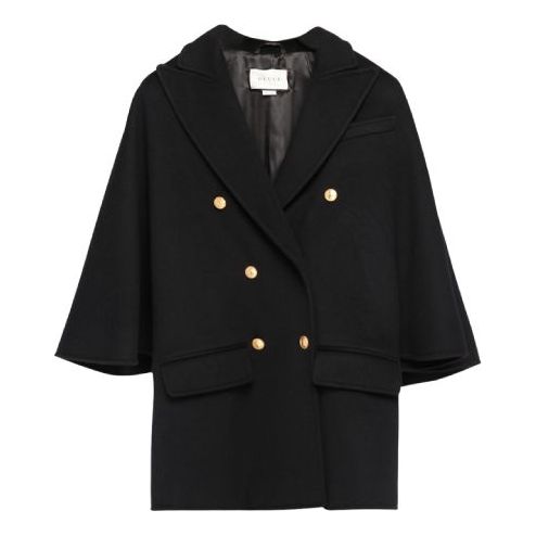 (WMNS) Gucci Double-Breasted Wool Coat For Black 575925-ZHW03-1000