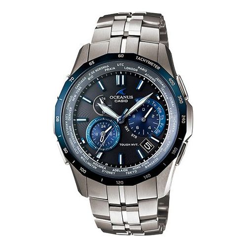 CASIO Solar Powered BlackBlue Dial BlackBlue Dial Mens BlackBlue Analog OCW-S1400D-2A2021