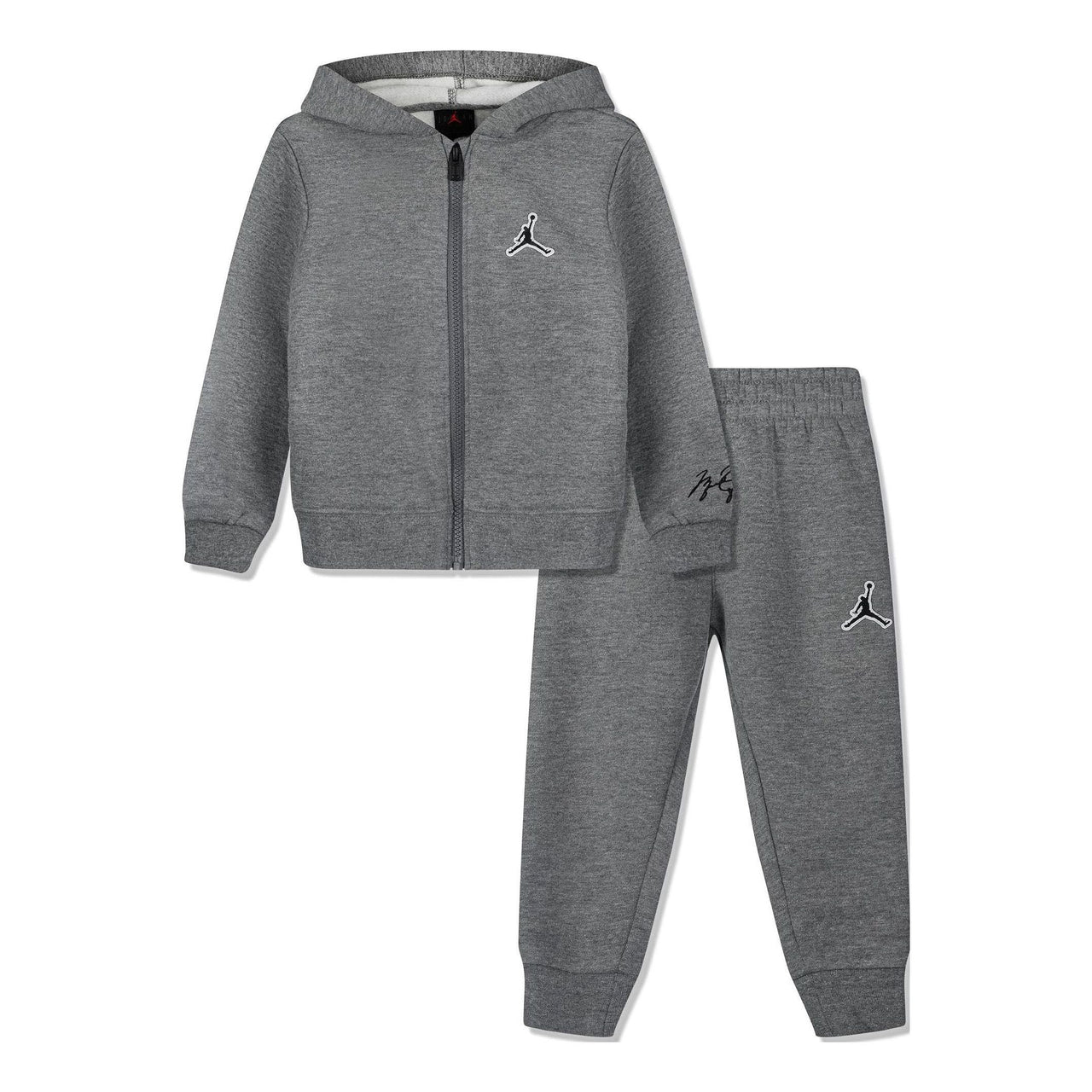 (GS) Air Jordan Essentials Fleece Set 'Grey' 75A744-GEH