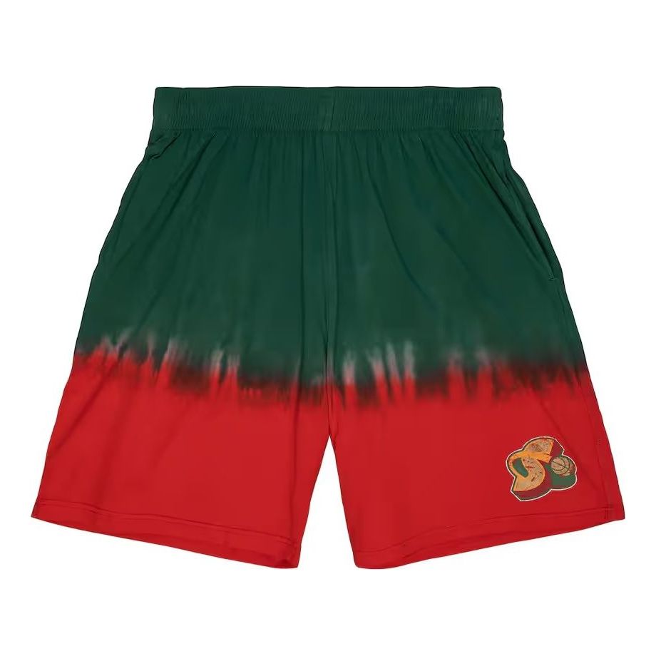 Mitchell & Ness x NBA Seattle SuperSonics Tie-Dye Shorts 'Green Red' PSHR1235-SSUYYPPPGNRD