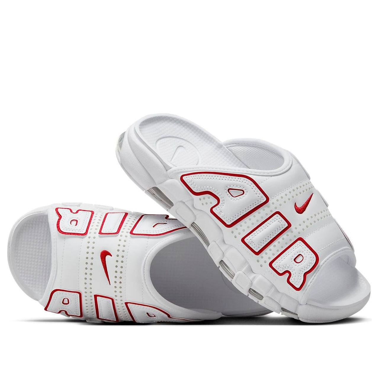 Nike Air More Uptempo Slide 'White Red' FD9884-100