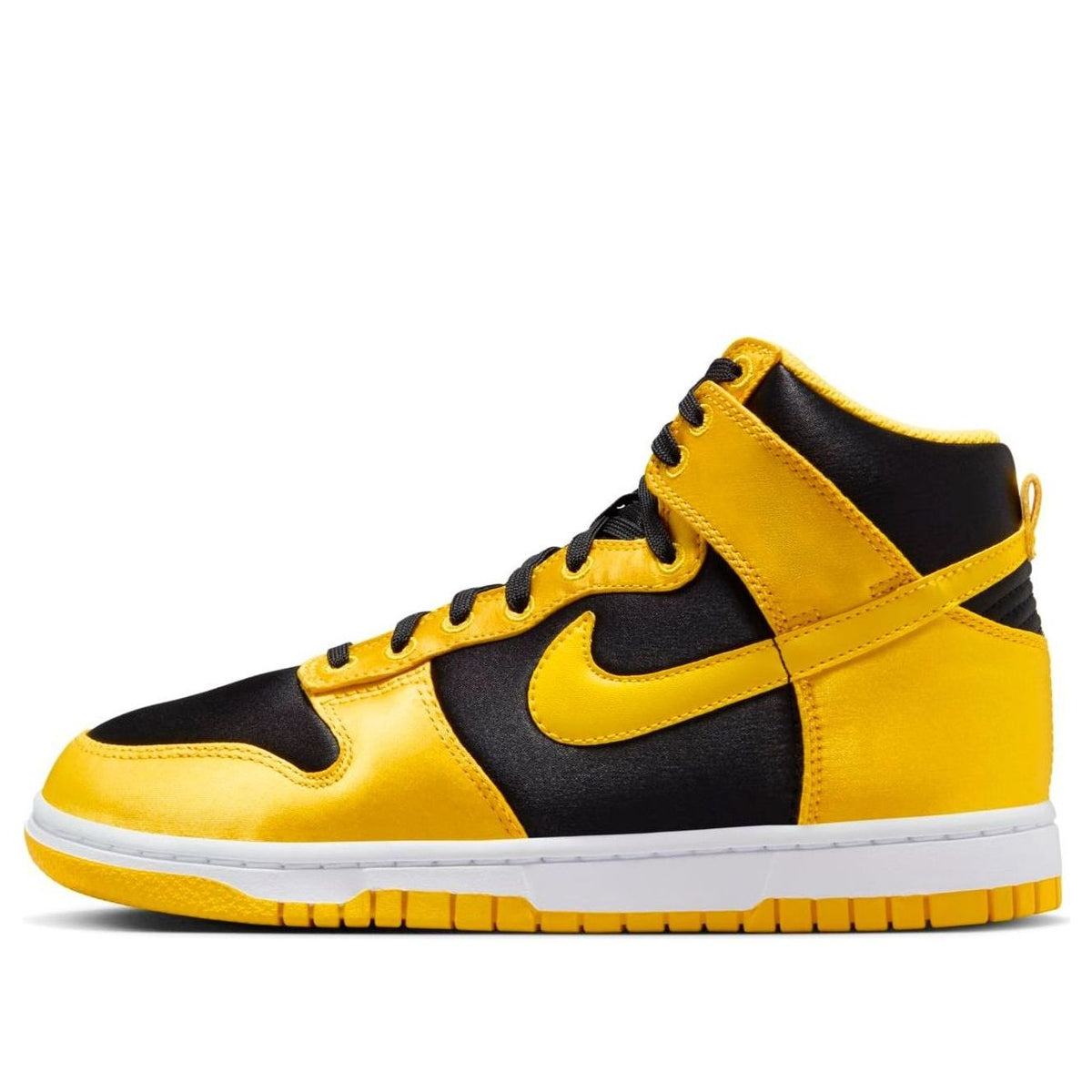 (WMNS) Nike Dunk High Goldenrod Satin 'Yellow Black' FN4216-001