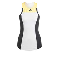 (WMNS) adidas Tennis HEAT.RDY Pro Y-Tank Top Asia Sizing 'White Yellow Black' IN6494