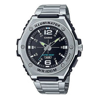 CASIO Quartz Limited Edition Waterproof Stainless Steel Strap Unisex Mens Black Analog MWA-100HD-1A