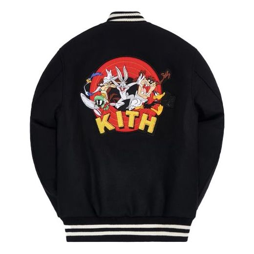 KITH x Looney Tunes Crossover Bugs Bunny Printing Jacket Unisex Black KH1266-100