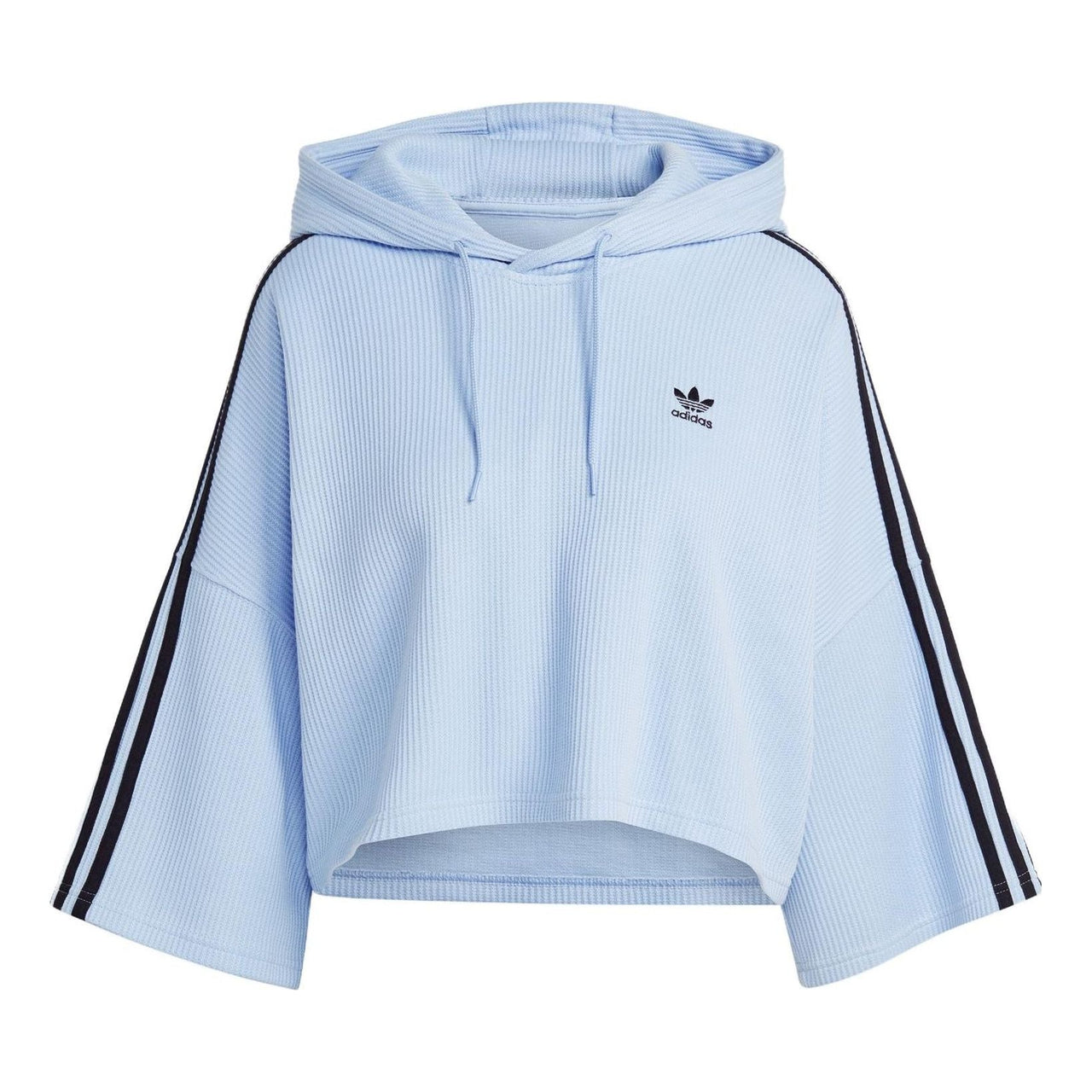 (WMNS) adidas Cropped Hoodies 'Blue' IC5460