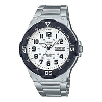 CASIO Waterproof Stainless Steel Strap Quartz Sports Mens Silver Analog MRW-200HD-7B