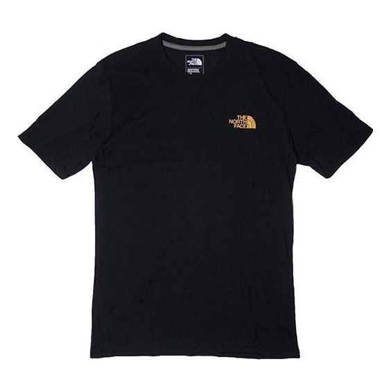 THE NORTH FACE Box Logo Short Sleeve Couple Style Black NF00CA0FAKX