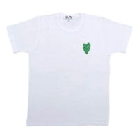 COMME des GARCONS PLAY Basic T-Shirt Green Heart 'White' AZ-T044-051-1