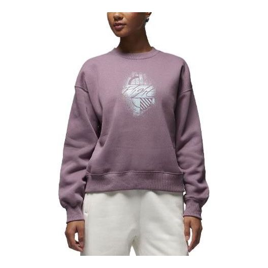(WMNS) Air Jordan Brooklyn Fleece Graphic Hoodie 'Mauve' FD7154-508