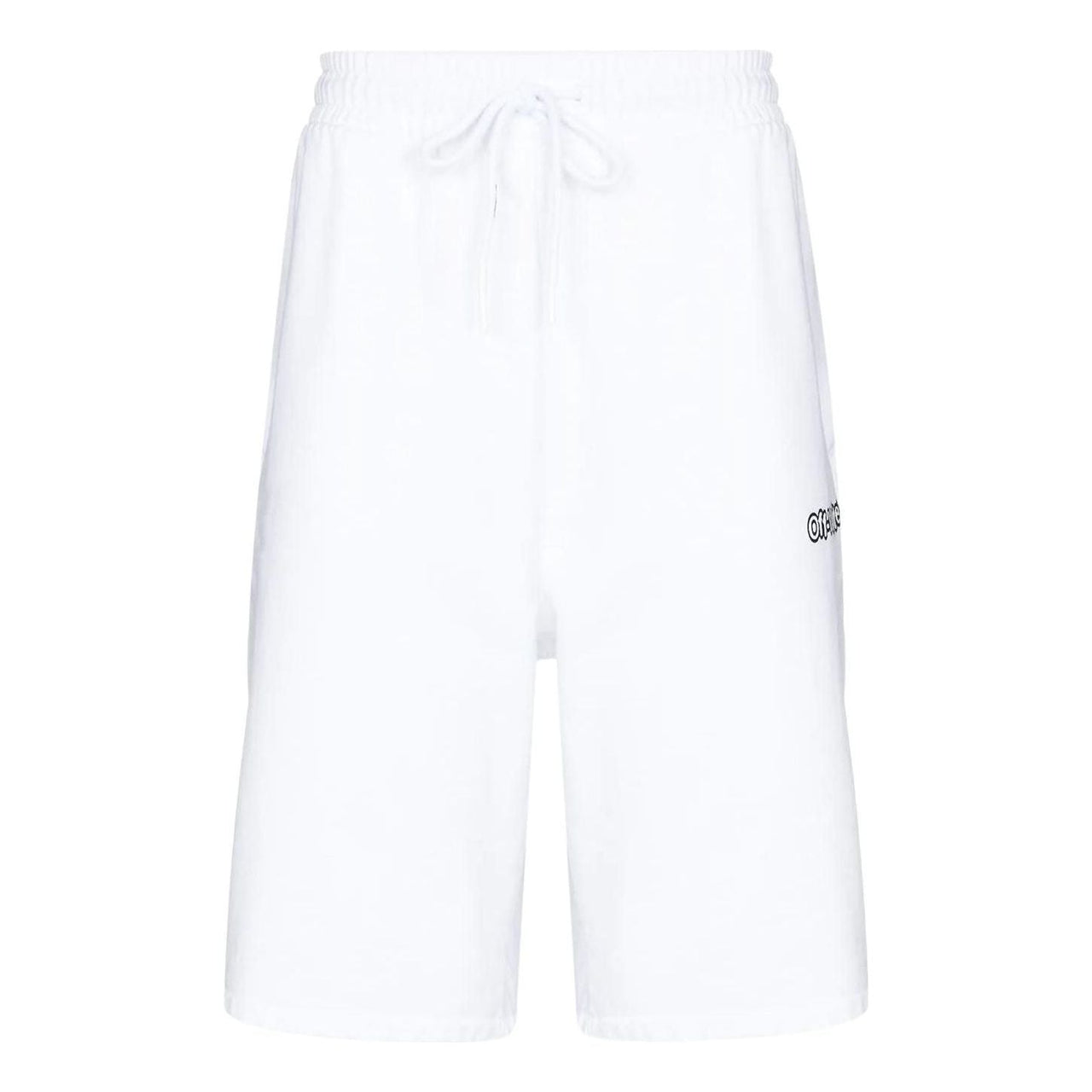 Off-White FW21 Arrow Pattern Sports Shorts Loose Fit White OMCI013S22FLE0060110