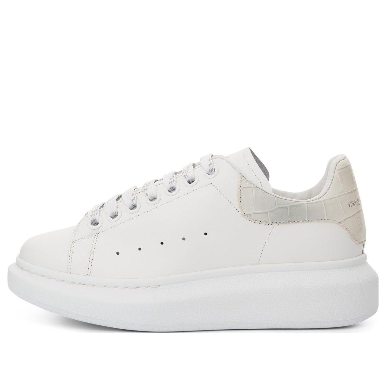 (WMNS) Alexander McQueen Oversized Low-Top Sneakers 'White Beige' 718233WICG68959