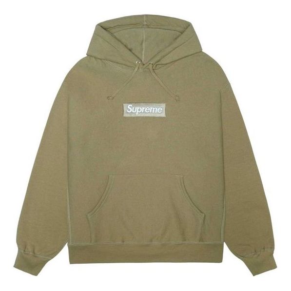 Supreme FW23 Box Logo Hooded Sweatshirt 'Dark Sand' 166932