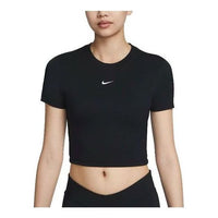 (WMNS) Nike Sportswear Essential Crop Top 'Black' FB2874-010