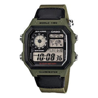 CASIO G Shock Square Sport Quartz Men Sports Mens Black Digital AE-1200WHB-3B