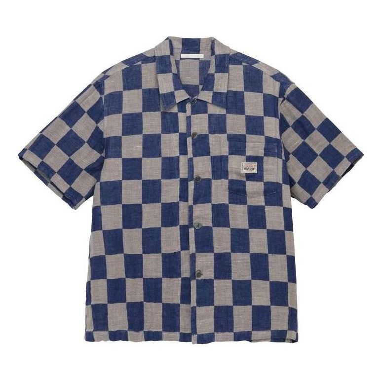 Stussy x OUR LEGACY Work Shop Box Shirt Shortsleeve 'Grey Blue' WS2222BBG