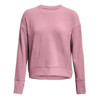 (WMNS) Under Armour Unstoppable Fleece Crew 'Pink' 1379880-697